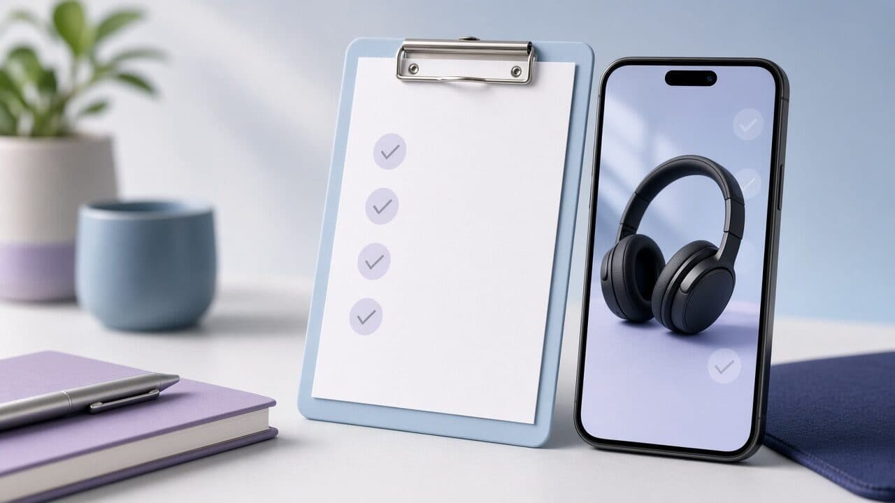 A 9:16 vertical video ad with safe zone overlays shown on a phone